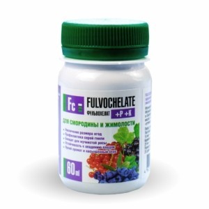 Удобрение для смородины Фульвохелат +Р +К с фульвокислотами, хелатами и микроэлементами 60 мл